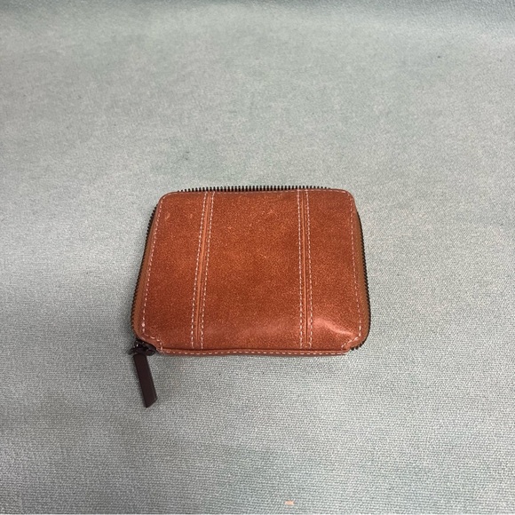 Hammitt 5 north zip wallet hermosa saddle rustic leather gunmetal hardware - Picture 6 of 9